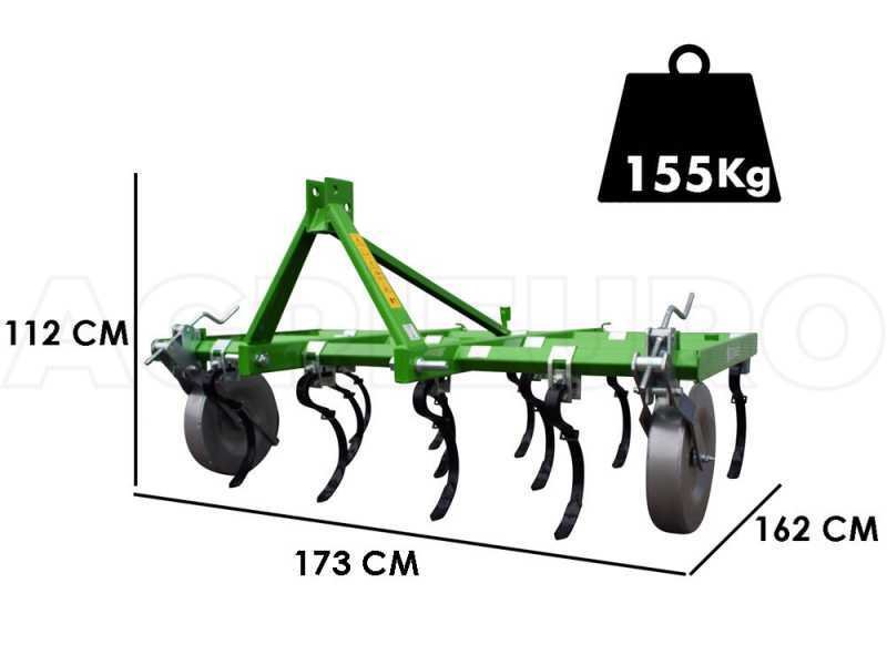 Cultivateur à ressorts Bomet Dorado – 11 dents – Largeur de travail 170 cm